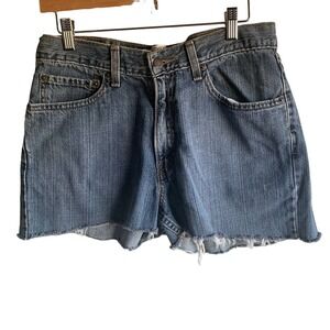 Levi’s Signature Authentic Cutoff Denim Shorts Size 33